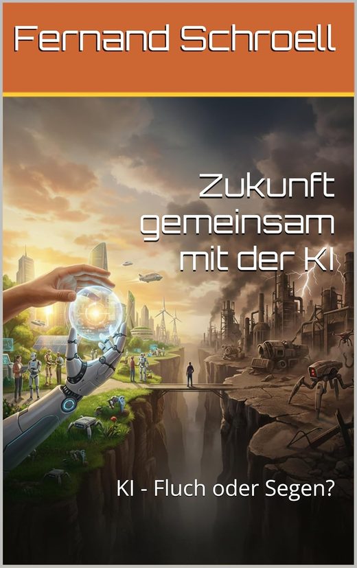 Buchcover „Zukunft gemeinsam mit der KI“, bei Amazon ansehen